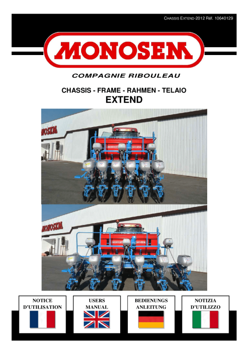 Monosem Extend-6rgs Parts manual catalog PDF Download