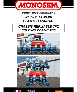 Monosem Folding-frame-TFC Parts manual catalog PDF Download
