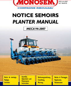 Monosem MECA_V4-2007 Parts manual catalog PDF Download