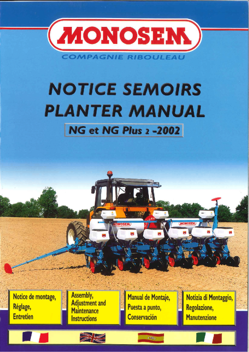 Monosem NG_NG_Plus2 Parts manual catalog PDF Download