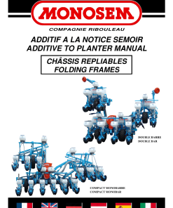Monosem chassis-repliables Parts manual catalog PDF Download