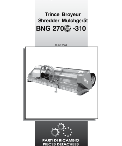 Nobili BNG270_BNG310 Parts manual catalog PDF Download