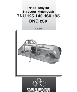 Nobili BNU125_BNU140_BNU160_BNU195_BNG230 Parts manual catalog PDF Download