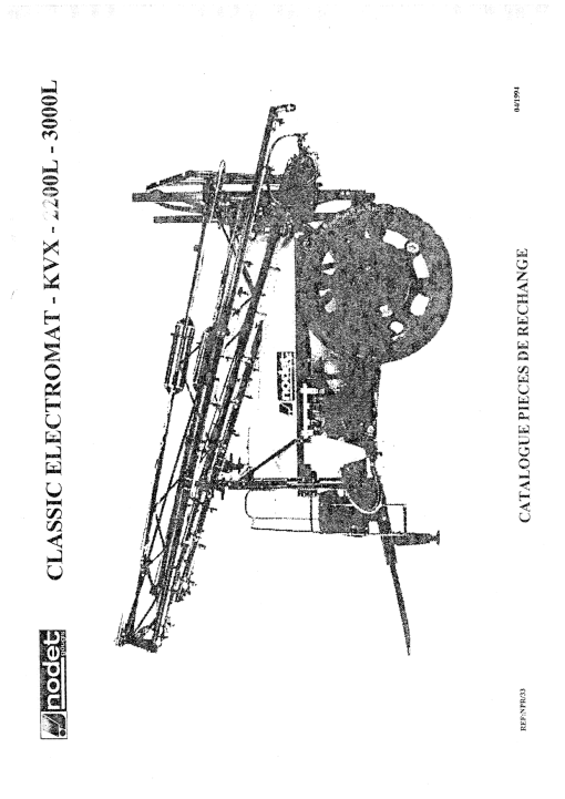 Nodet KVX2000_3000 Sprayer Parts manual catalog PDF Download