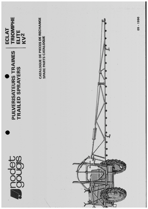 Nodet Triomphe_Elite_Kv2 Sprayer Parts manual catalog PDF Download