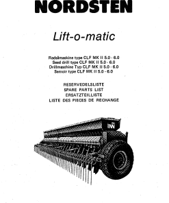 Nordsten CLF_MKll_500_600Seed drill Parts manual catalog PDF Download
