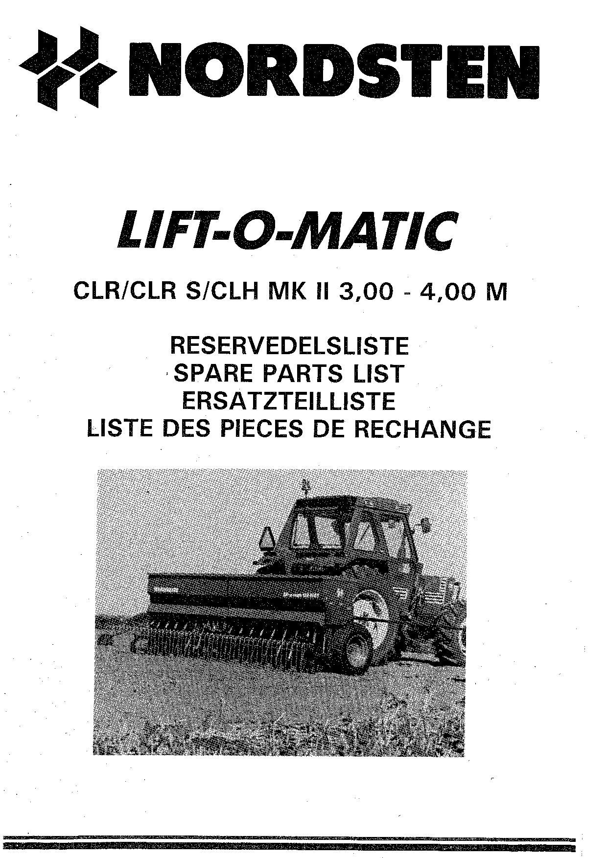 Nordsten CLR_CLRS_CLH_MKll_300_400Seed drill Parts manual catalog PDF Download