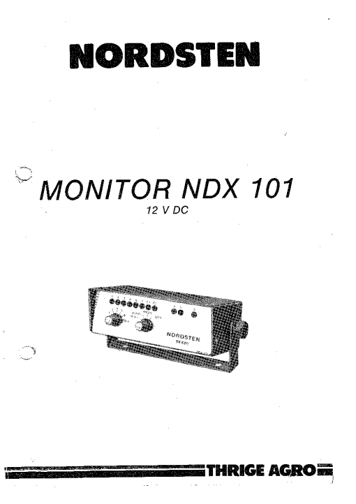 Nordsten NDX_101 Fertilizer Spreader Parts manual catalog PDF Download