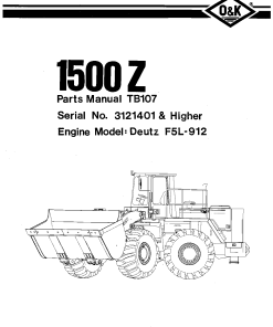O&K 1500Z_2 Parts manual catalog PDF Download