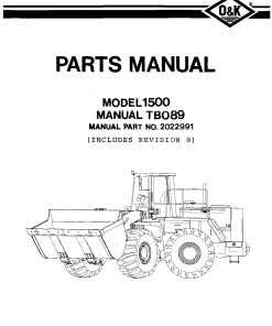 O&K 1500_2 Parts manual catalog PDF Download