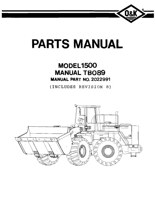 O&K 1500_2 Parts manual catalog PDF Download