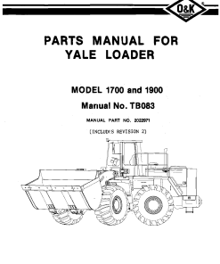 O&K 1700_1900 Parts manual catalog PDF Download