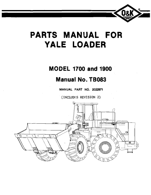 O&K 1700_1900 Parts manual catalog PDF Download