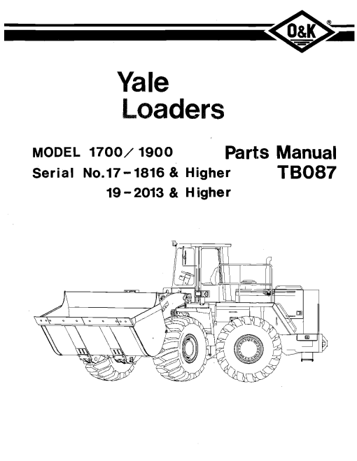 O&K 1700_1900_2 Parts manual catalog PDF Download