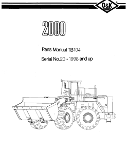 O&K 2000_4 Parts manual catalog PDF Download