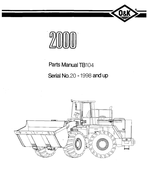 O&K 2000_4 Parts manual catalog PDF Download