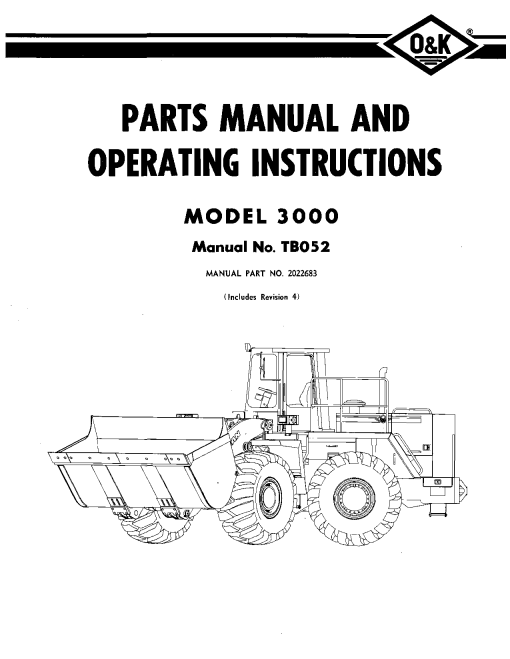 O&K 3000 Parts manual catalog PDF Download