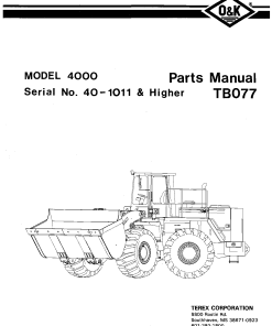O&K 4000_3 Parts manual catalog PDF Download
