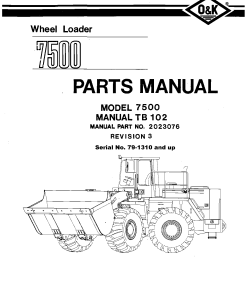 O&K 7500_2 Parts manual catalog PDF Download