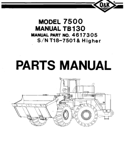 O&K 7500_3 Parts manual catalog PDF Download