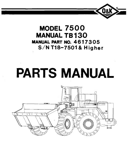 O&K 7500_3 Parts manual catalog PDF Download