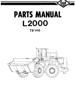 O&K L2000 Parts manual catalog PDF Download