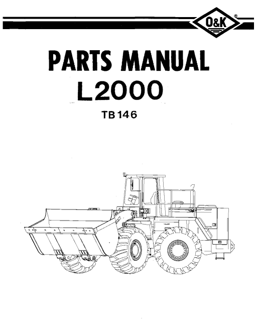 O&K L2000 Parts manual catalog PDF Download