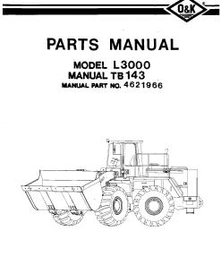 O&K L3000 Parts manual catalog PDF Download