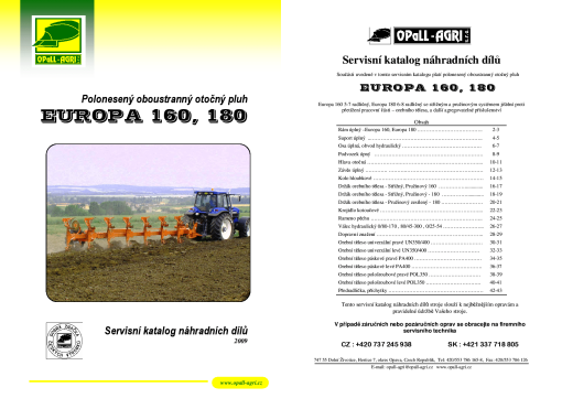 Opall Agri Europa_160_180 Parts manual catalog PDF Download