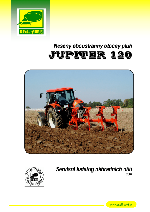 Opall Agri Jupiter_120_2009 Parts manual catalog PDF Download