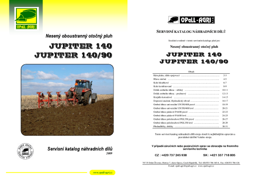 Opall Agri Jupiter_140_140-9 Parts manual catalog PDF Download