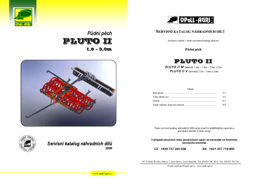 Opall Agri Pluto_II Parts manual catalog PDF Download