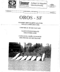 Oros SF_12539_QSA Parts manual catalog PDF Download