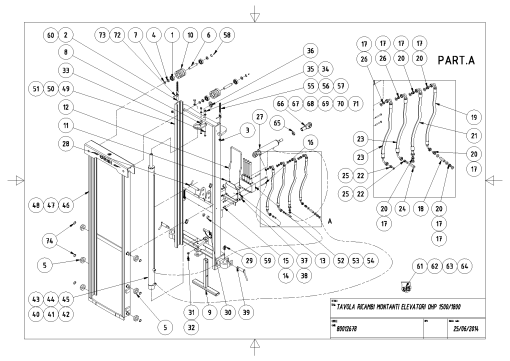 Orsi OHP1500_OHP1800 Hydraulic_elevator Parts manual catalog PDF Download