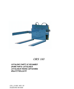 Orsi ORS160 Hydraulic_elevator Parts manual catalog PDF Download
