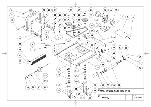 Orsi VM140 Shredder Parts manual catalog PDF Download