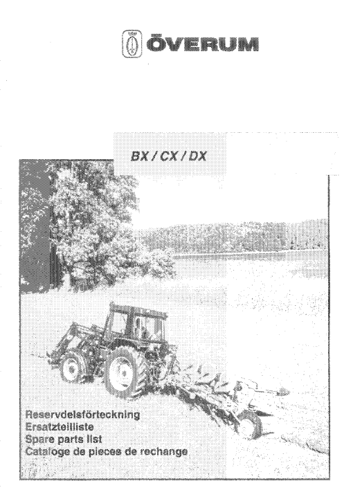 Overum BX_CX_DX_1997 Fertilising Parts manual catalog PDF Download