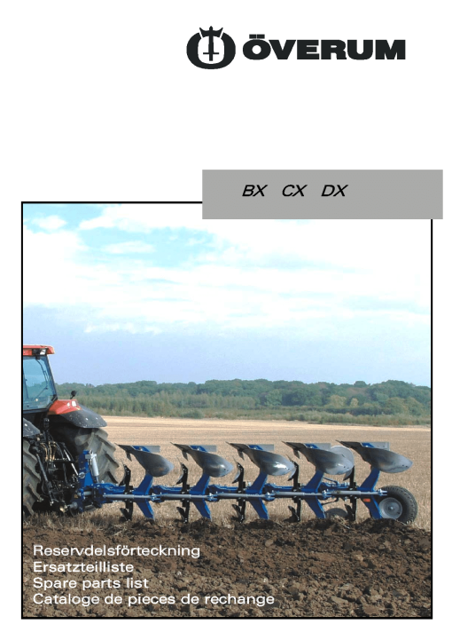 Overum BX_H_CX_H_DX_H_2006 Fertilising Parts manual catalog PDF Download