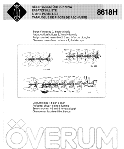Overum CV_DV_1986 Fertilising Parts manual catalog PDF Download