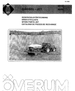 Overum Godsel_Jet_4012_4020 Fertilising Parts manual catalog PDF Download
