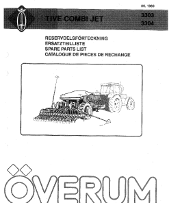 Overum Tive_CombiJet_3303_3304_1989 Seed Drill Parts manual catalog PDF Download