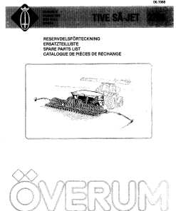 Overum Tive_SaJet_2206_1988 Seed Drill Parts manual catalog PDF Download