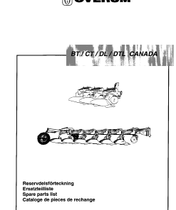 Overum bt2002 Fertilising Parts manual catalog PDF Download