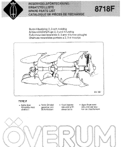 Overum bv87 Fertilising Parts manual catalog PDF Download