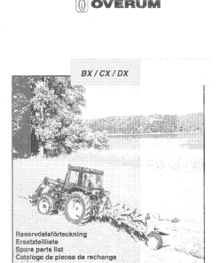 Overum bx_cx_dx99 Fertilising Parts manual catalog PDF Download
