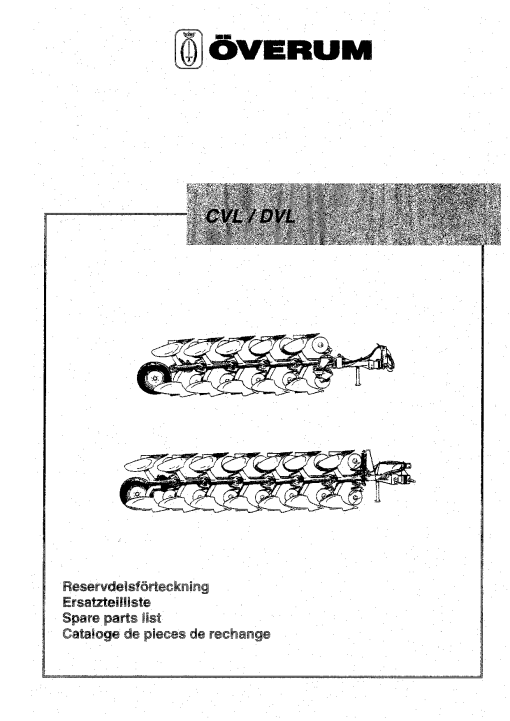 Overum cvl_dvl2000 Fertilising Parts manual catalog PDF Download