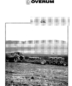 Overum cxl2000 Fertilising Parts manual catalog PDF Download