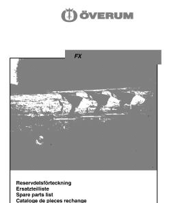 Overum fx2004 Fertilising Parts manual catalog PDF Download