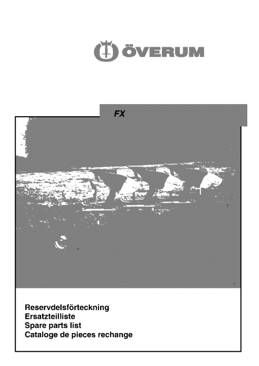 Overum fx2004 Fertilising Parts manual catalog PDF Download