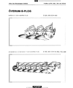 Overum s74 Fertilising Parts manual catalog PDF Download